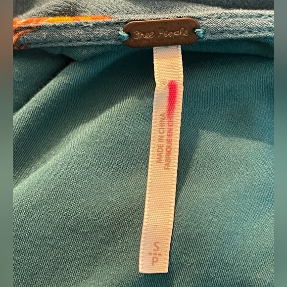 FREE PEOPLE So Sweetly Floral green Juniper Midi Maxi Dress Small Cottagecore - Picture 5 of 9